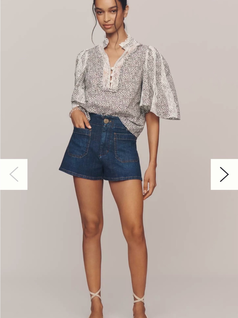 Maeve Colette Denim High-Rise Shorts Anthropologie NWOT $98 Size 31